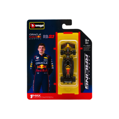 Auto Burago Race Oracle Redbull Rb21 2025 Escala 1:64 Max #1 Azul Oscuro