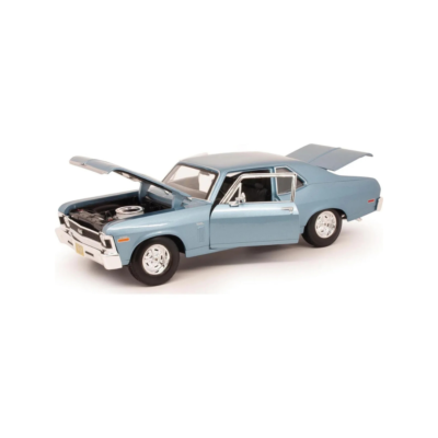 Maisto Chevy Nova Ss Coupe 1970 Azul 1:18 Metal Fundido